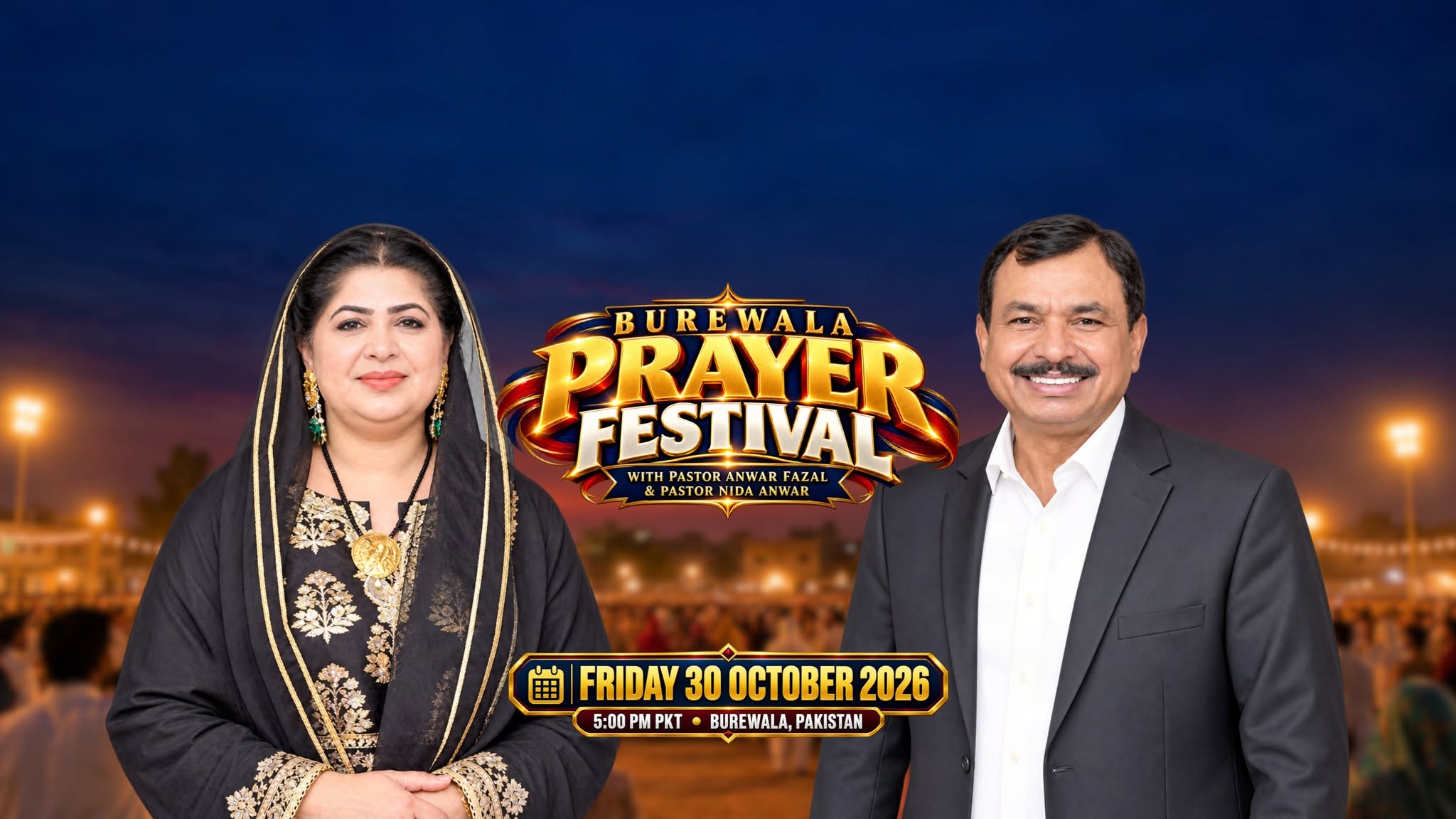 You are warmly invited to join my spiritual family for our prayer festival in Burewala, Pakistan, on the 30th of October 2026. It will be a…